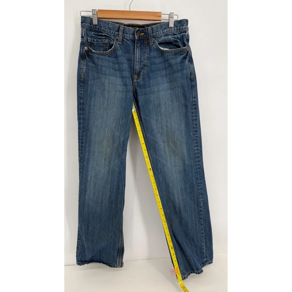 Banana Republic Relaxed Fit Mens Medium Wash Blue‎ Denim Straight Leg Sz 30x30